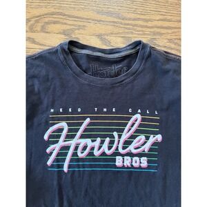 Howler Bros Beach Club T-Shirt Men's Size L Black Heed The Call